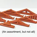 Giá đỡ mái Lincoln Logs - 84 biến thể! - Vách ngăn, Kích thước và Kiểu mái khác nhau - Cải tiến thiết kế - Thumbnail 14
