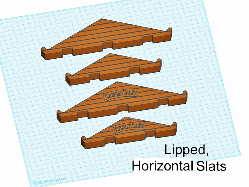 Giá đỡ mái Lincoln Logs - 84 biến thể! - Vách ngăn, Kích thước và Kiểu mái khác nhau - Cải tiến thiết kế - Image 16