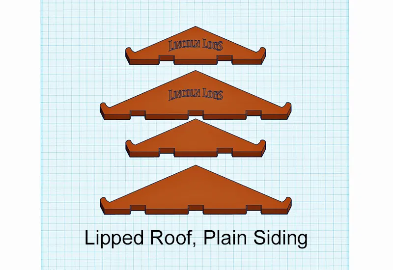 Giá đỡ mái Lincoln Logs - 84 biến thể! - Vách ngăn, Kích thước và Kiểu mái khác nhau - Cải tiến thiết kế - Image 17