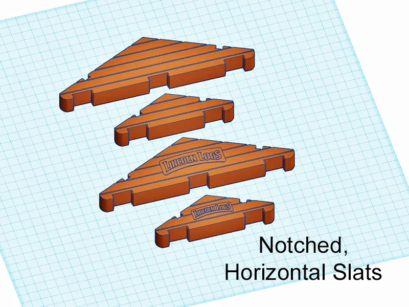 Giá đỡ mái Lincoln Logs - 84 biến thể! - Vách ngăn, Kích thước và Kiểu mái khác nhau - Cải tiến thiết kế - Image 22