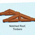 Giá đỡ mái Lincoln Logs - 84 biến thể! - Vách ngăn, Kích thước và Kiểu mái khác nhau - Cải tiến thiết kế - Thumbnail 24
