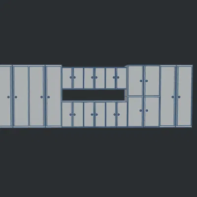 Tủ Dụng Cụ Tỷ Lệ HO cho Nhà Ga-ra