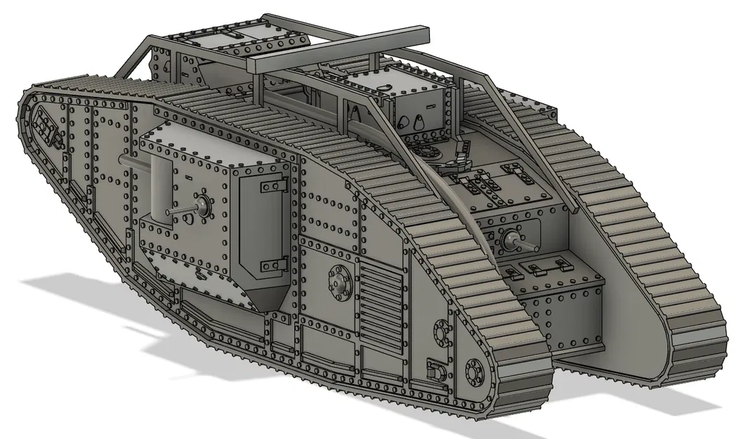 Xe Tăng Mark V - Bản In Dễ Dàng - Image 2