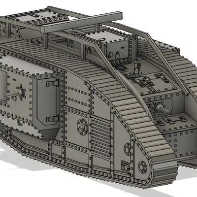 Xe Tăng Mark V - Bản In Dễ Dàng