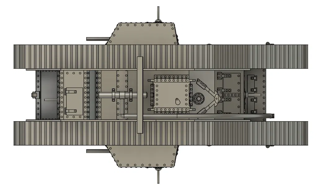 Xe Tăng Mark V - Bản In Dễ Dàng - Image 4