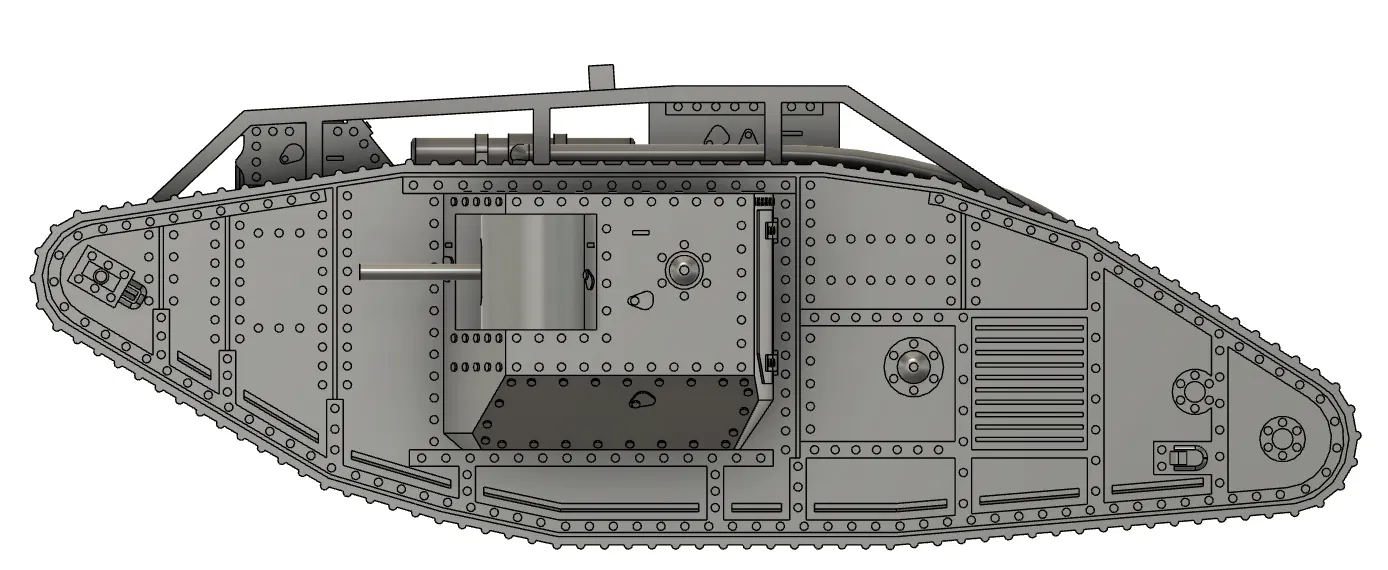 Xe Tăng Mark V - Bản In Dễ Dàng - Image 5