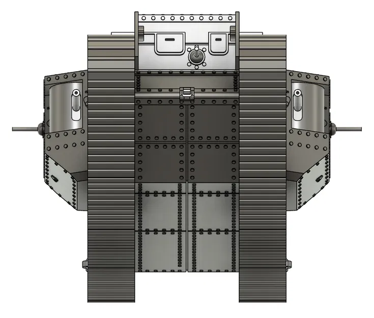 Xe Tăng Mark V - Bản In Dễ Dàng - Image 6