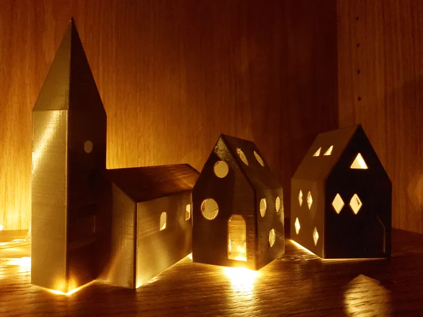 Làng nhỏ mùa đông / Giáng sinh - Image 1