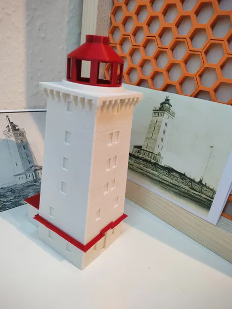 Mô hình ngọn hải đăng Skallingen - Heo đất, Mê cung và Giá đỡ nến tealight - Image 6