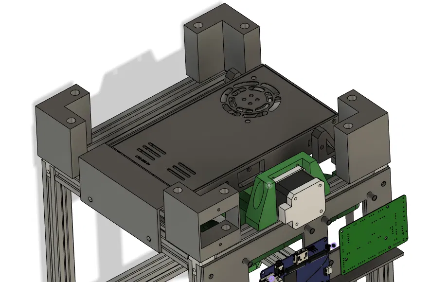 Giá đỡ và nắp nguồn Meanwell LRS 350 cho Rook 2020, có đế cắm nguồn - Image 2