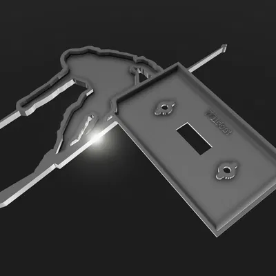 Mặt Công Tắc Đèn Người Trượt Tuyết