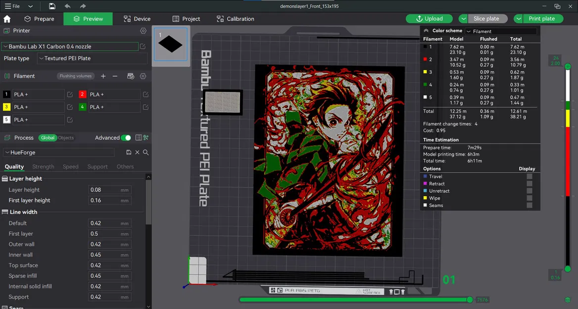Kimetsu no Yaiba - Demon Slayer - HueForge - Image 3