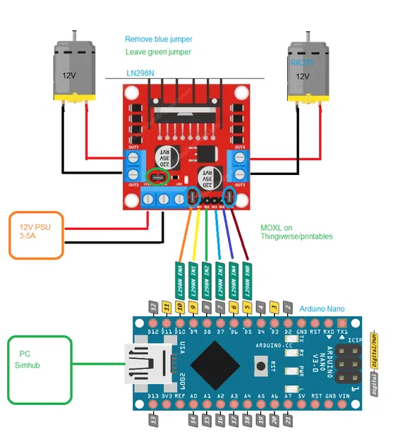 Vỏ Hộp Arduino Nano LN298N Simhub Avatar - Image 3