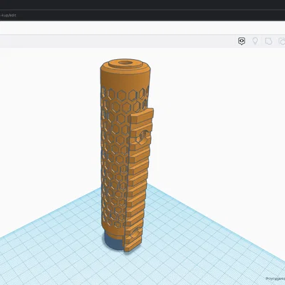 Ống giảm thanh ren 25mm có mount RIS tích hợp