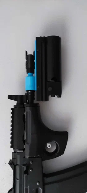 Bộ chuyển đổi ren từ 25mm sang 14mm ccw có đế gắn RIS dưới nòng (AK SANG M4) - Image 1