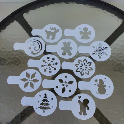 Khuôn Xịt Cà Phê và Đồ Uống Nóng 3D (12 Mẫu)