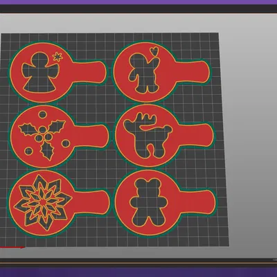 Khuôn Xịt Cà Phê và Đồ Uống Nóng 3D (12 Mẫu)