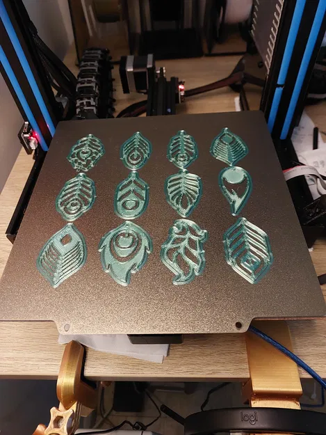 Bông Tai Lông Vũ Thiết Kế (12 Mẫu) - Image 1