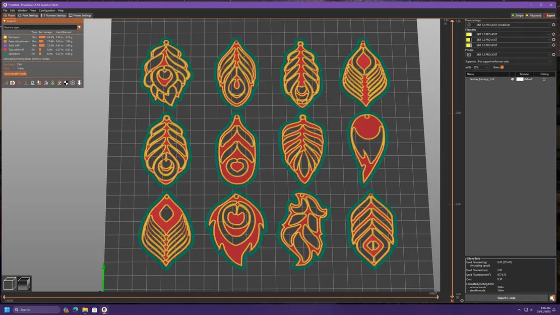 Bông Tai Lông Vũ Thiết Kế (12 Mẫu) - Image 3