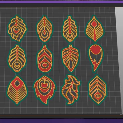 Bông Tai Lông Vũ Thiết Kế (12 Mẫu)