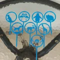 Bộ 9 Mẫu Toppers: Động vật, Bướm, Rồng và Hơn thế nữa - Thumbnail 4