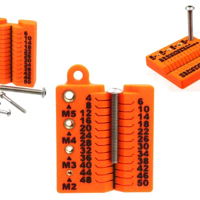 Đo & Sắp xếp Nhanh Ốc Vít Mét M2, M3, M4, & M5 Dài Tới 50mm