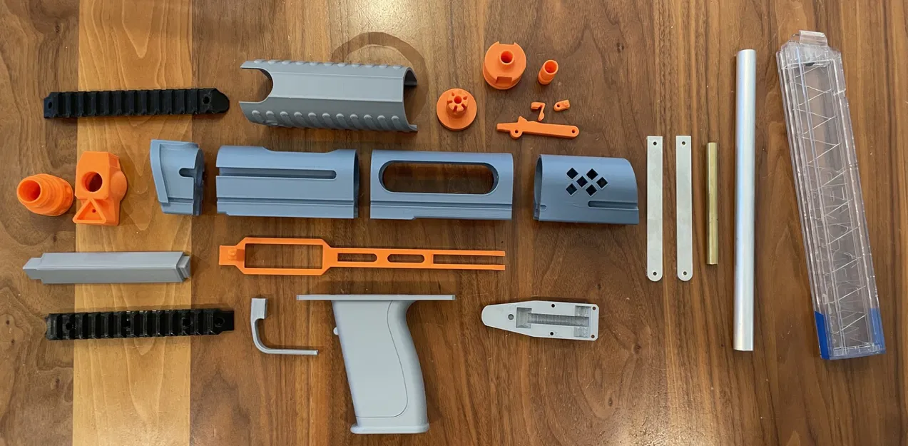 SidePod - Khẩu Blaster Springer Nerf Tích Hợp Băng Đạn - Image 3