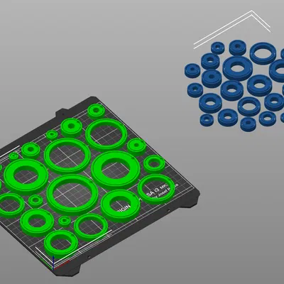 100+ Vòng bi kích thước tiêu chuẩn (608, 6200, 6202, 6204, 6206, 6000 và 6305 v.v.) - sử dụng bi airsoft 6mm hoặc bi thép 4.5mm