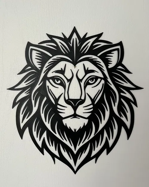 Nghệ Thuật Treo Tường Sư Tử #4 - Image 1