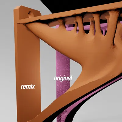 Giá đỡ kệ được tối ưu hóa topo, mượt mà - Mặt sau phẳng & dày hơn, thân mượt mà