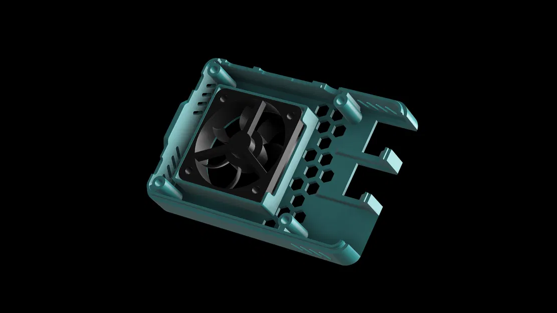 Nắp Vỏ Raspberry Pi 4 Hazi + Giá Đỡ Quạt Ez / Hỗ Trợ PoE-Hat - Image 2