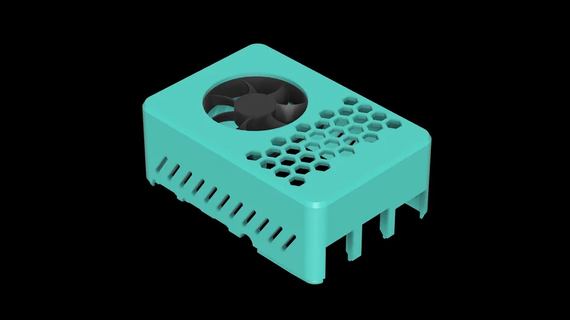 Nắp Vỏ Raspberry Pi 4 Hazi + Giá Đỡ Quạt Ez / Hỗ Trợ PoE-Hat - Image 3