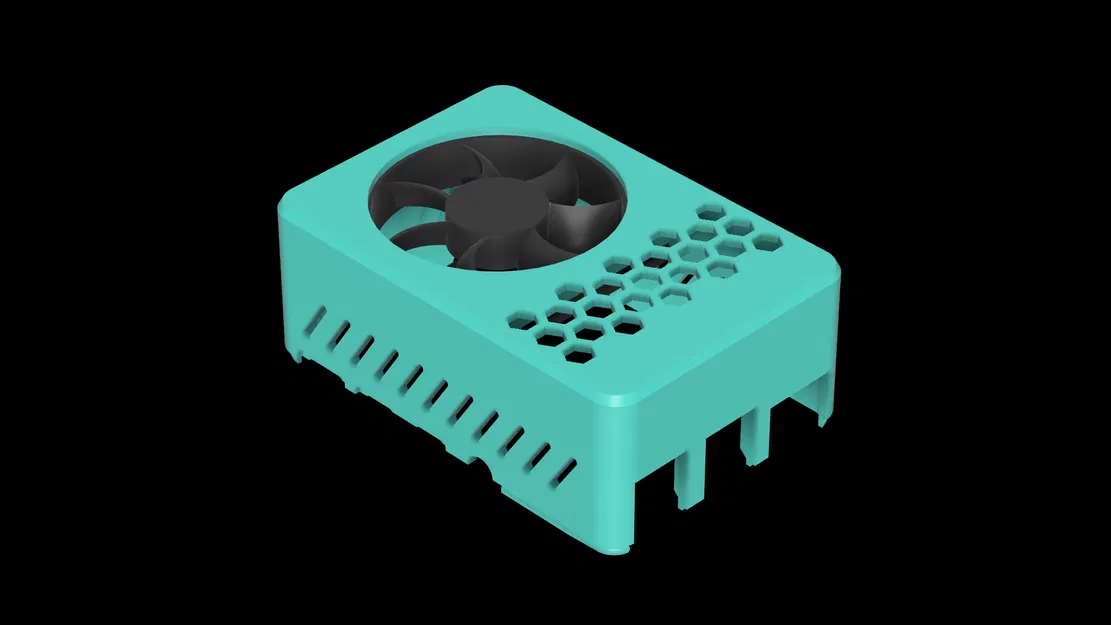 Nắp Vỏ Raspberry Pi 4 Hazi + Giá Đỡ Quạt Ez / Hỗ Trợ PoE-Hat - Image 4