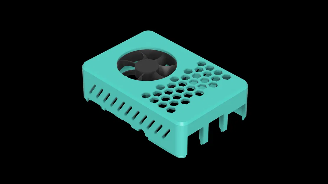 Nắp Vỏ Raspberry Pi 4 Hazi + Giá Đỡ Quạt Ez / Hỗ Trợ PoE-Hat - Image 5