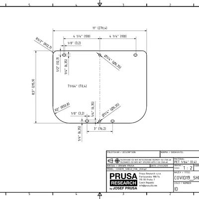 Prusa Face Shield - Phiên bản Hoa Kỳ