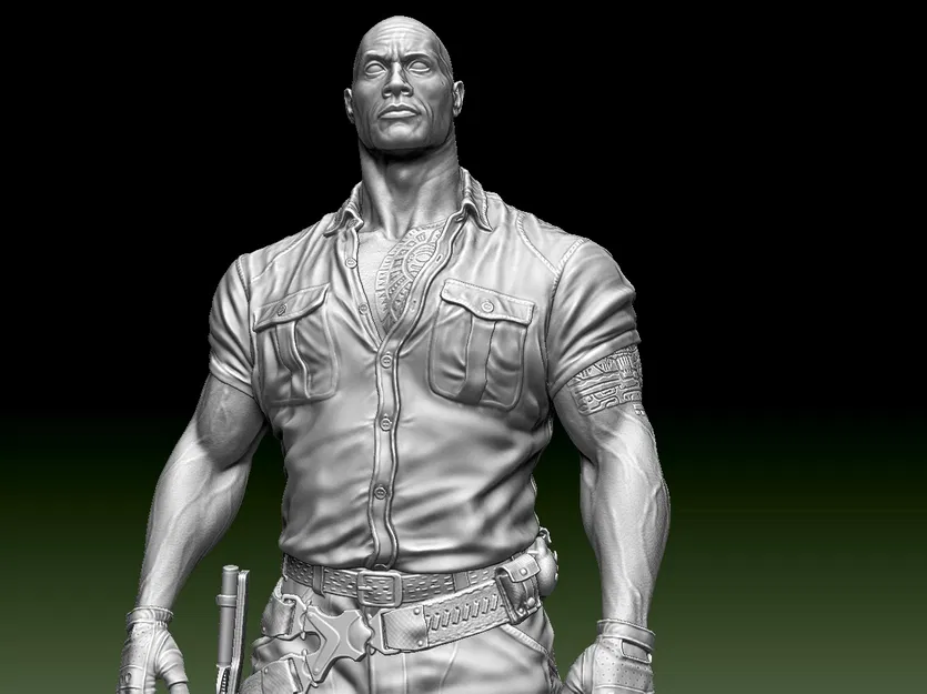 Tượng Dr. Smolder Bravestone - Dwayne Johnson - Image 3