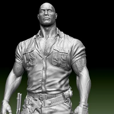 Tượng Dr. Smolder Bravestone - Dwayne Johnson