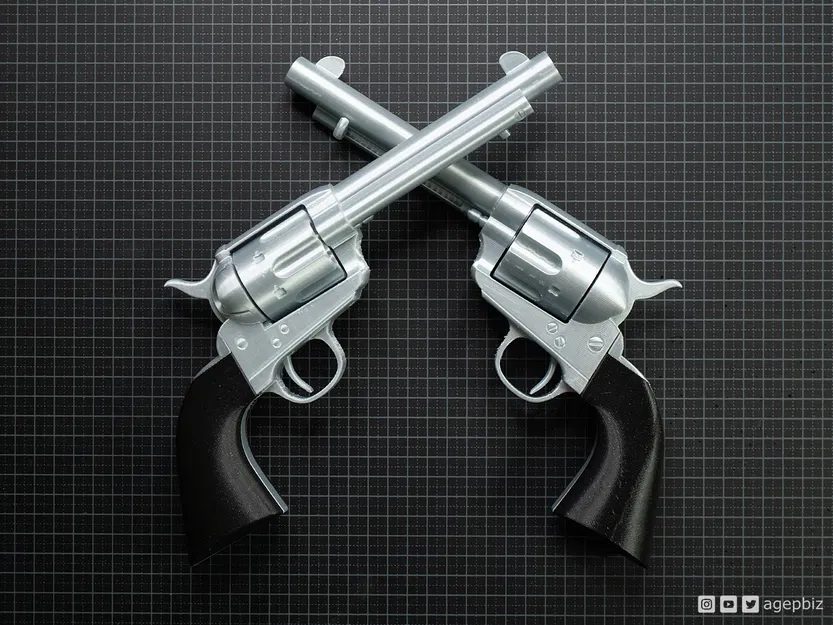 Mô Hình Súng lục Cattleman - Colt Model 1873 Single Action Army - Image 4