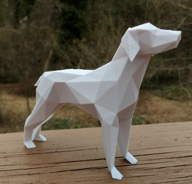 Mô Hình Chó Low Poly