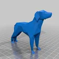 Mô Hình Chó Low Poly - Thumbnail 6