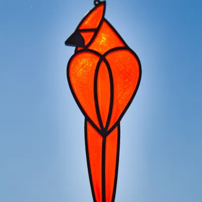 Chim Hồng Lộc - Đồ Trang Trí Cửa Sổ Kính Màu