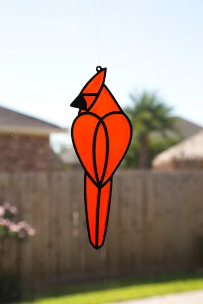 Chim Hồng Lộc - Đồ Trang Trí Cửa Sổ Kính Màu - Image 2