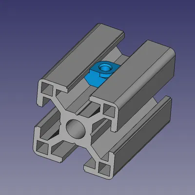 Đai ốc T cho thanh nhôm Prusa Mini (rãnh 8, loại B, ren M4)