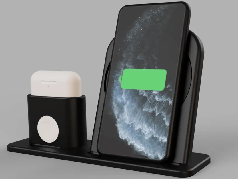 Apple 3 trong 1 Dock Sạc với Ikea Livboj QI (AirPods pro và thường) - Image 2