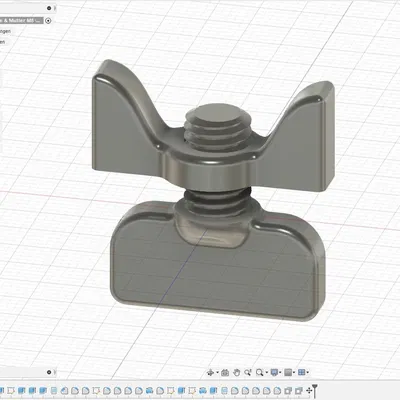 Đai ốc cánh và Vít M8 (tham số)