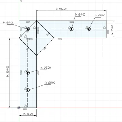 Giá đỡ góc gia cố bàn IKEA Lack
