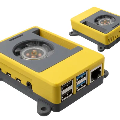 Vỏ Case Raspberry Pi Modul Snap-Fit 2B/3B/3B+/4 Có Tùy Chọn OLED & Quạt