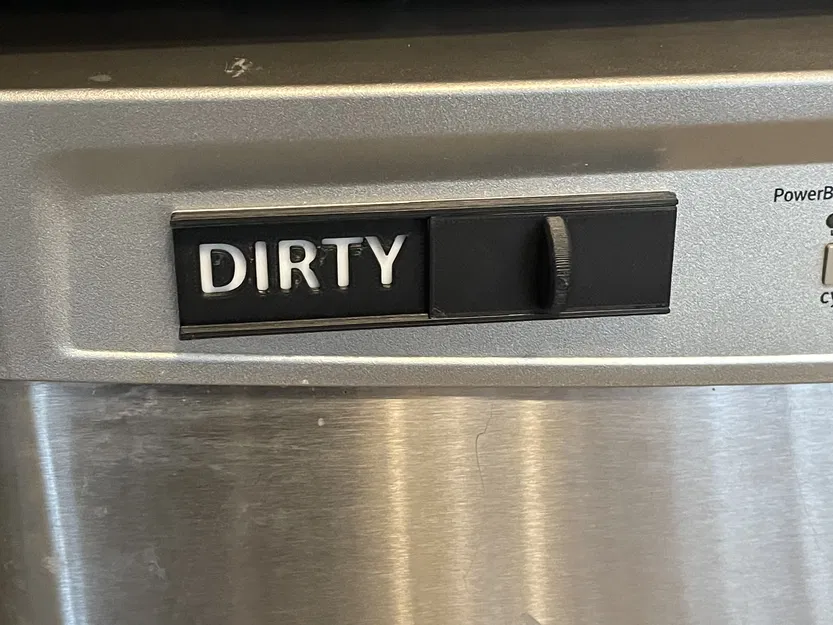 Nhãn Máy Rửa Chén - SẠCH <> BẨN - Image 2