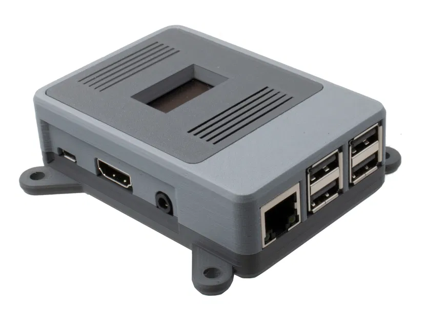 Vỏ Case Raspberry Pi Modul Snap-Fit 2B/3B/3B+/4 Có Tùy Chọn OLED & Quạt - Image 4