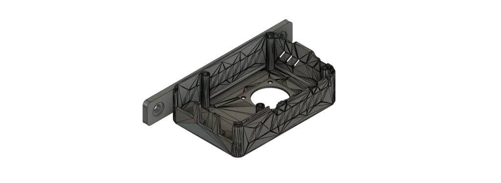 Vỏ Raspberry Pi 4B Snap có đế gắn ray - Image 2